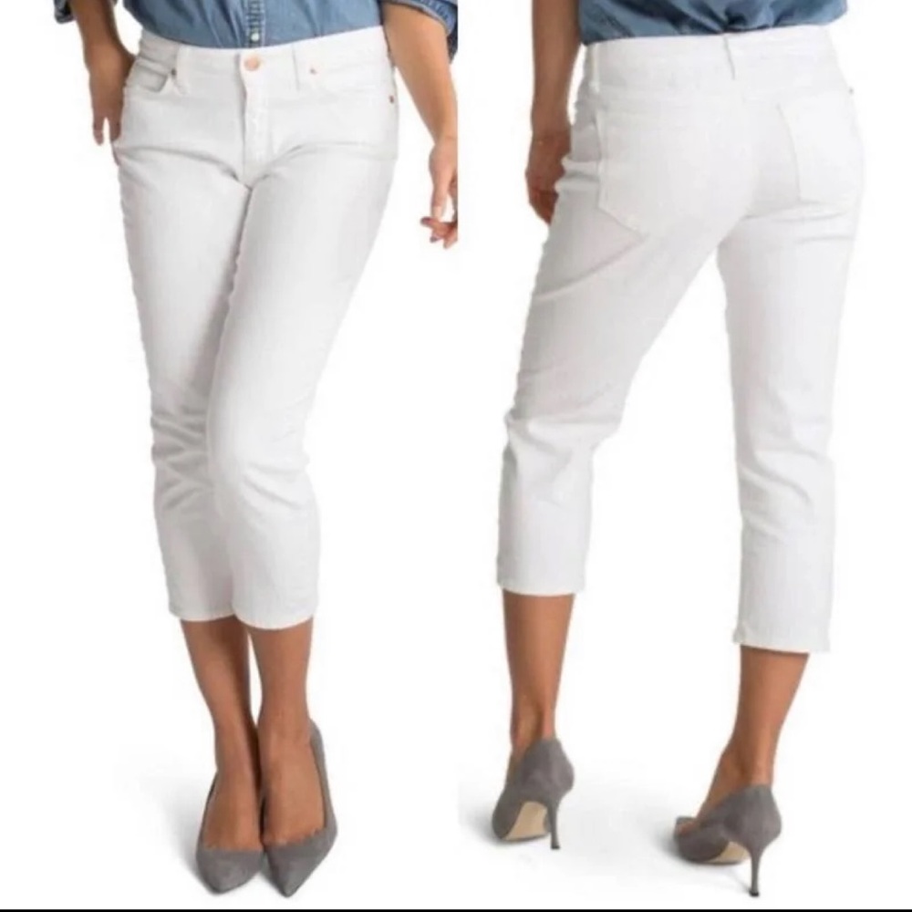 spanx the slim x casual capri white jeans